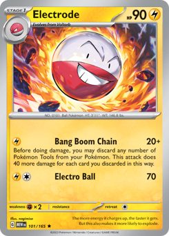 Electrode #101 Electrode - 151 - #101 - Pokemon TCG card