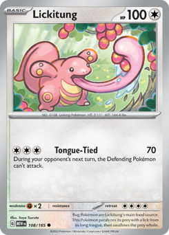 Lickitung #108 Lickitung - 151 - #108 - Pokemon TCG card