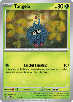 Tangela - 151 - #114 - Pokemon TCG card