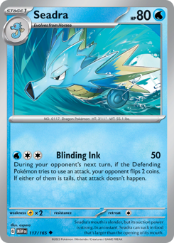 Seadra #117 Seadra - 151 - #117 - Pokemon TCG card