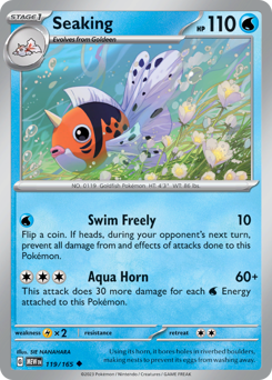 Seaking #119 Seaking - 151 - #119 - Pokemon TCG card
