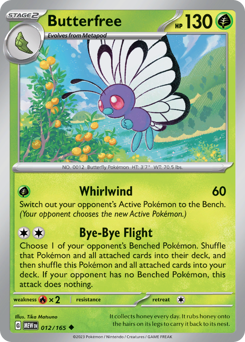 Butterfree #12 Butterfree - 151 - #12 - Pokemon TCG card