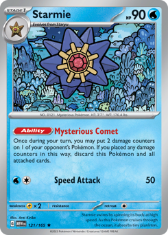 Starmie - 151 - #121 - Pokemon TCG card