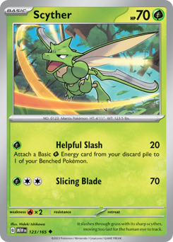 Scyther #123 Scyther - 151 - #123 - Pokemon TCG card