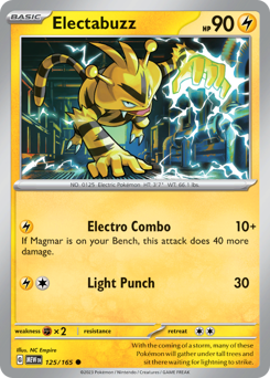 Electabuzz #125 Electabuzz - 151 - #125 - Pokemon TCG card