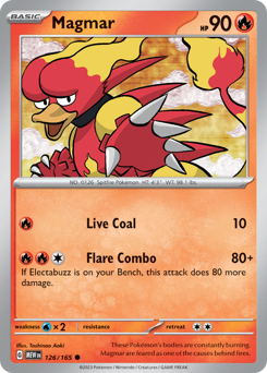 Magmar #126 Magmar - 151 - #126 - Pokemon TCG card
