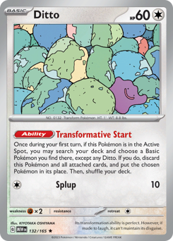 Ditto #132 Ditto - 151 - #132 - Pokemon TCG card