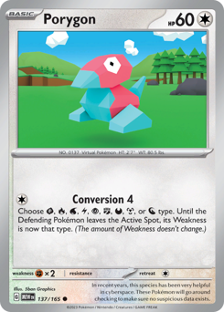 Porygon #137 Porygon - 151 - #137 - Pokemon TCG card
