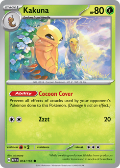 Kakuna #14 Kakuna - 151 - #14 - Pokemon TCG card