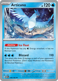 Articuno #144 Articuno - 151 - #144 - Pokemon TCG card