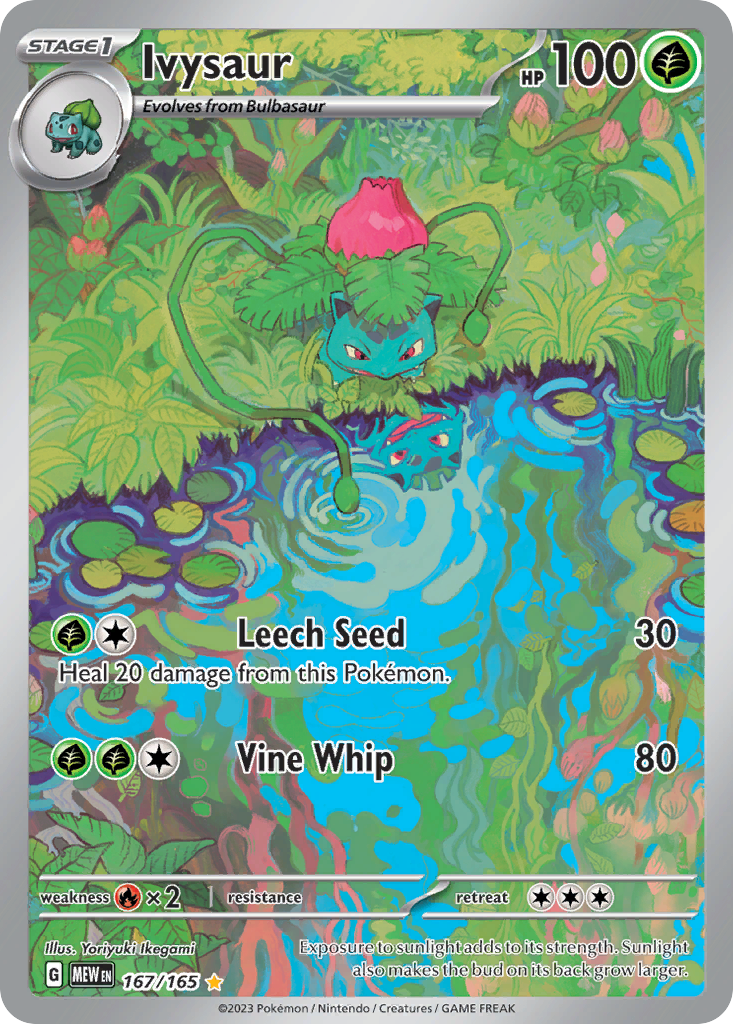 Ivysaur - 151 - #167 - Pokemon TCG card