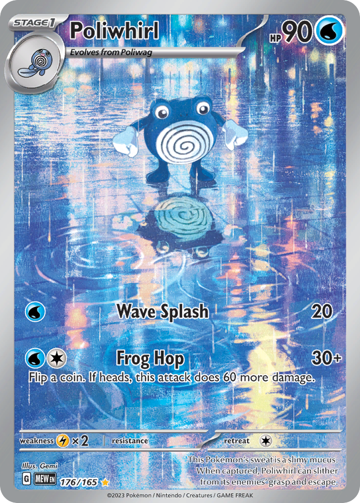 Poliwhirl - 151 - #176 - Pokemon TCG card