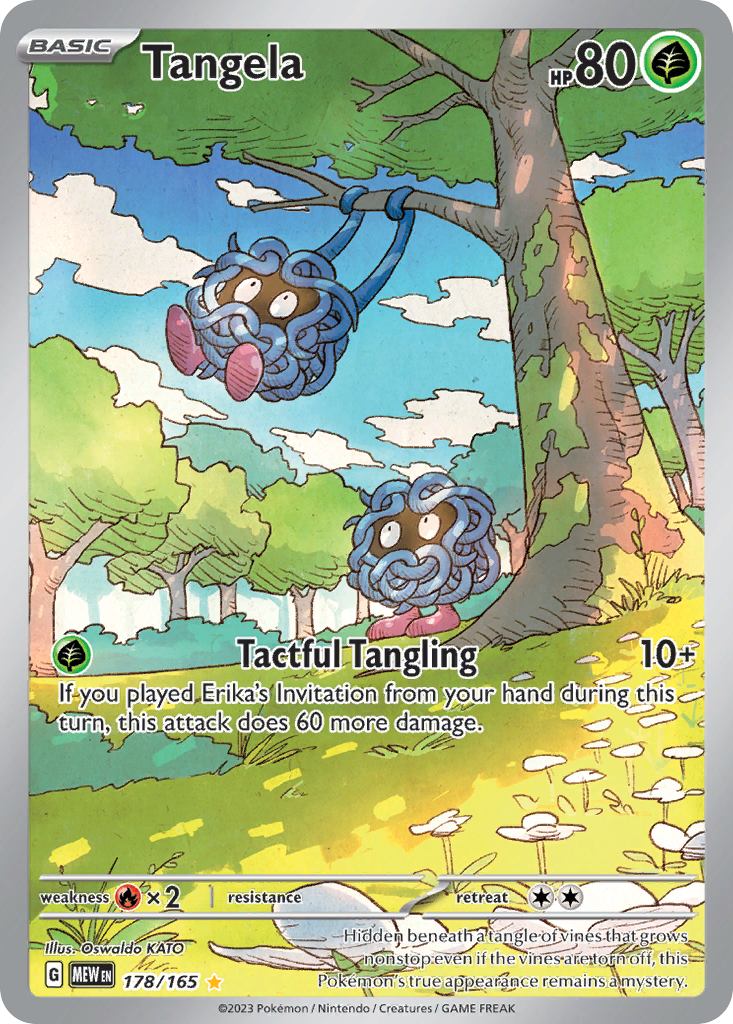 Tangela - 151 - #178 - Pokemon TCG card