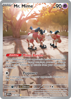 Mr. Mime - 151 - #179 - Pokemon TCG card