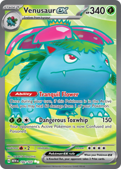 Venusaur ex #182 Venusaur ex - 151 - #182 - Pokemon TCG card