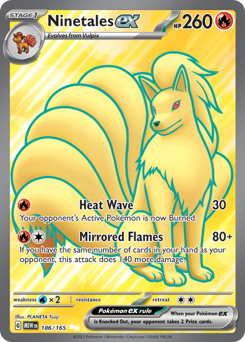 Ninetales ex #186 Ninetales ex - 151 - #186 - Pokemon TCG card