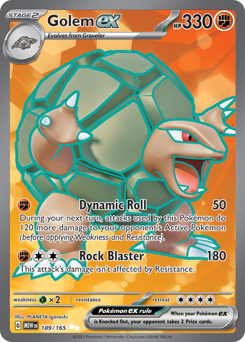 Golem ex #189 Golem ex - 151 - #189 - Pokemon TCG card