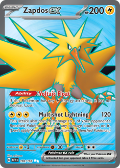 Zapdos ex - 151 - #192 - Pokemon TCG card