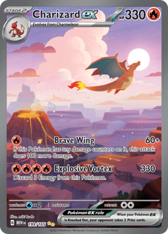 Charizard ex #199 Charizard ex - 151 - #199 - Pokemon TCG card