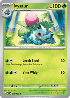 Ivysaur #2 Ivysaur - 151 - #2 - Pokemon TCG card