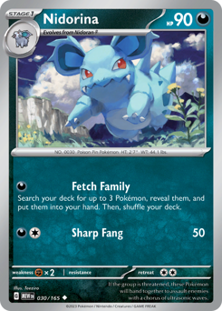 Nidorina - 151 - #30 - Pokemon TCG card