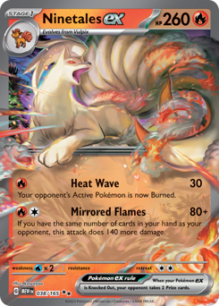 Ninetales ex #38 Ninetales ex - 151 - #38 - Pokemon TCG card