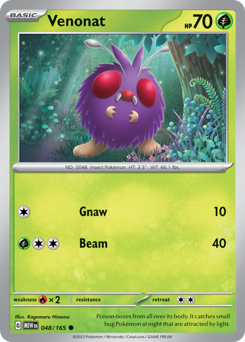 Venonat #48 Venonat - 151 - #48 - Pokemon TCG card