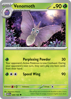 Venomoth #49 Venomoth - 151 - #49 - Pokemon TCG card