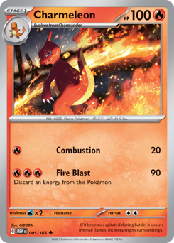 Charmeleon #5 Charmeleon - 151 - #5 - Pokemon TCG card