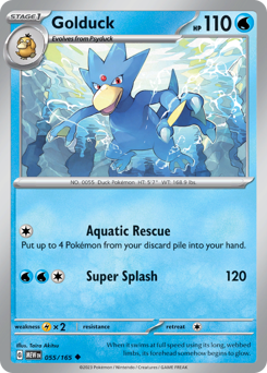 Golduck #55 Golduck - 151 - #55 - Pokemon TCG card
