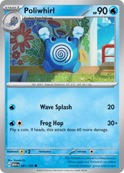 Poliwhirl #61 Poliwhirl - 151 - #61 - Pokemon TCG card