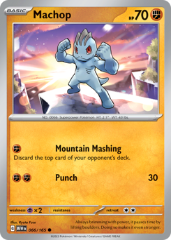 Machop #66 Machop - 151 - #66 - Pokemon TCG card