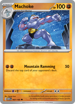 Machoke - 151 - #67 - Pokemon TCG card