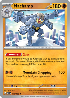 Machamp - 151 - #68 - Pokemon TCG card