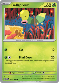 Bellsprout - 151 - #69 - Pokemon TCG card