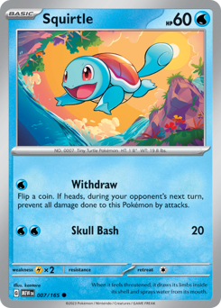 Squirtle #7 Squirtle - 151 - #7 - Pokemon TCG card
