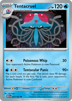 Tentacruel #73 Tentacruel - 151 - #73 - Pokemon TCG card