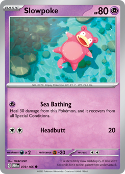 Slowpoke #79 Slowpoke - 151 - #79 - Pokemon TCG card
