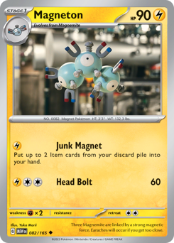 Magneton #82 Magneton - 151 - #82 - Pokemon TCG card