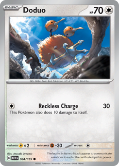 Doduo - 151 - #84 - Pokemon TCG card