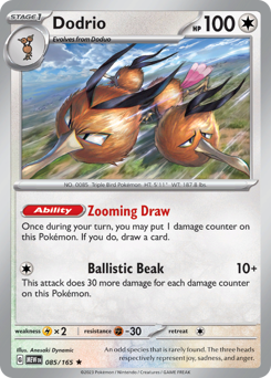 Dodrio #85 Dodrio - 151 - #85 - Pokemon TCG card