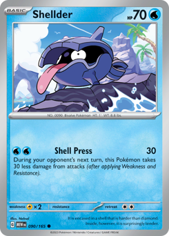 Shellder #90 Shellder - 151 - #90 - Pokemon TCG card