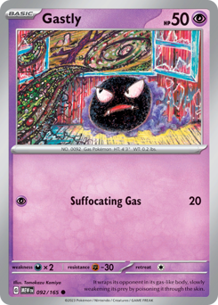 Gastly #92 Gastly - 151 - #92 - Pokemon TCG card
