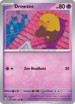 Drowzee #96 Drowzee - 151 - #96 - Pokemon TCG card