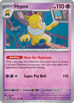 Hypno #97 Hypno - 151 - #97 - Pokemon TCG card
