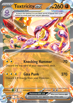 Toxtricity ex #100 Toxtricity ex - Paradox Rift - #100 - Pokemon TCG card