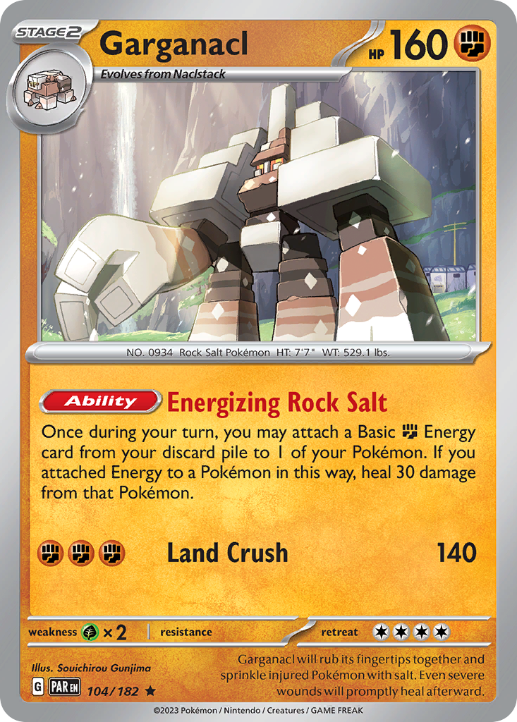 Garganacl - Paradox Rift - #104 - Pokemon TCG card