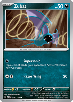 Zubat - Paradox Rift - #110 - Pokemon TCG card