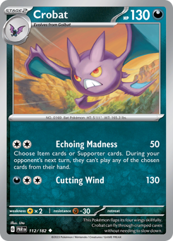 Crobat - Paradox Rift - #112 - Pokemon TCG card