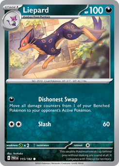 Liepard - Paradox Rift - #115 - Pokemon TCG card